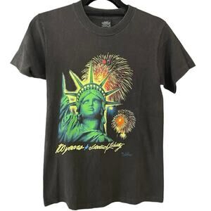 Vintage 80s Statue of Liberty 100 Years Fireworks Single Stitch Shirt Adult Med